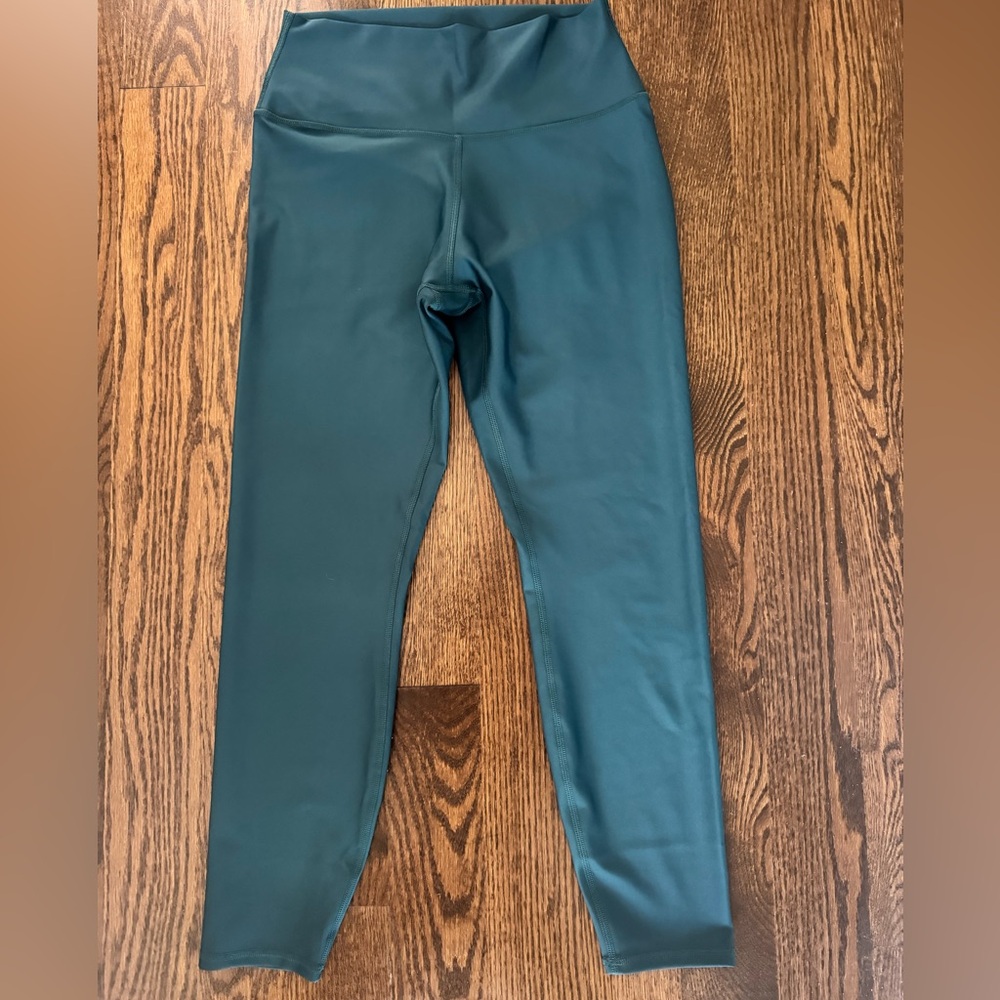 ALO Yoga Size L Deep Teal Leggings - Great Condition!!